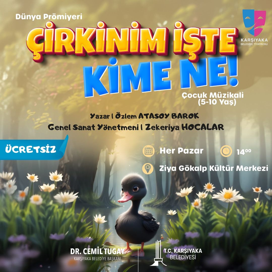 Karşıyaka Sahne'de Ücretsiz Çocuk Müzikali: 