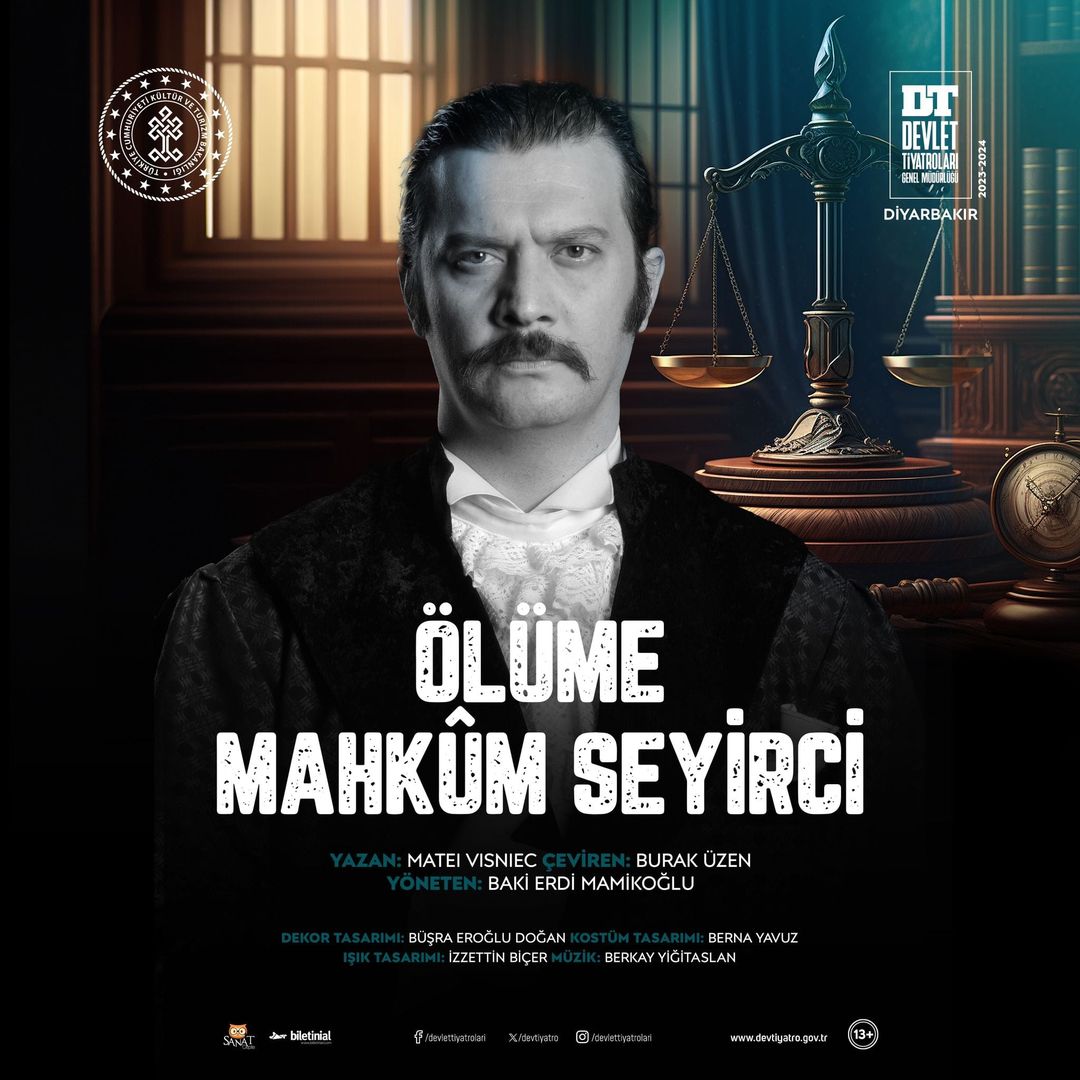 Diyarbakır Devlet Tiyatrosu'ndan müjdeli haber: Ölüme Mahkûm Seyirci oyunu prömiyerini gerçekleştiriyor