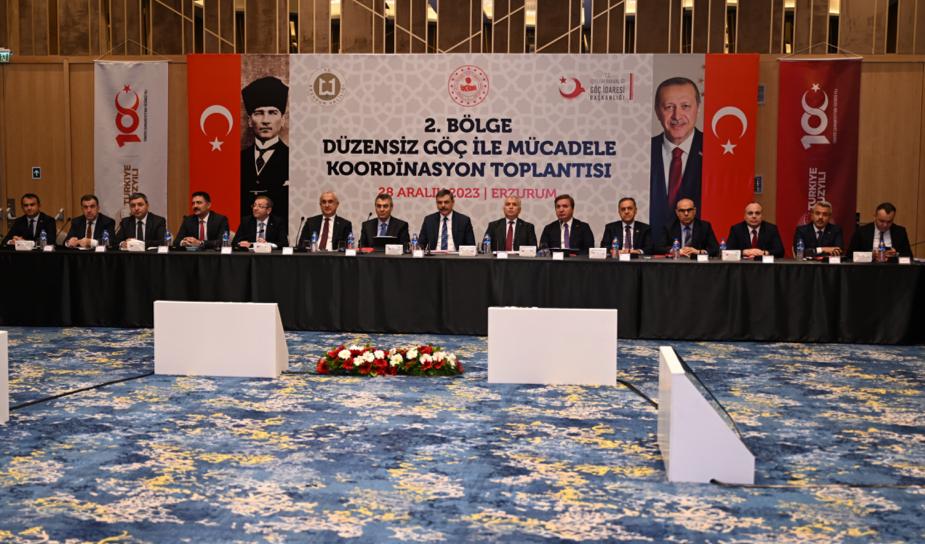 Erzurum'da Düzensiz Göçle Mücadele Koordinasyon Toplantısı Gerçekleştirildi