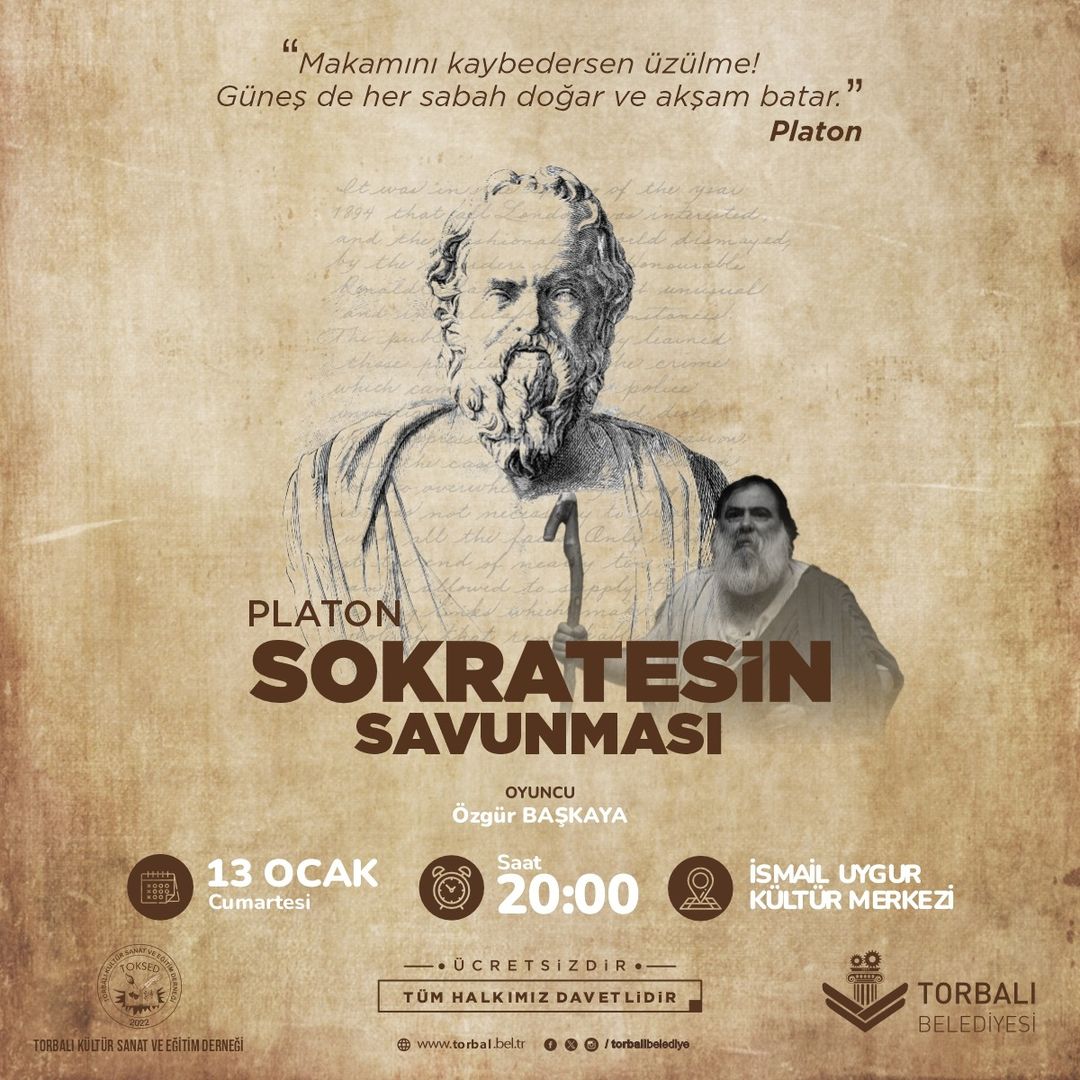 Sokrates'in Savunması: Unutulmaz bir filozofun hikayesi sahnede gerçekleşecek