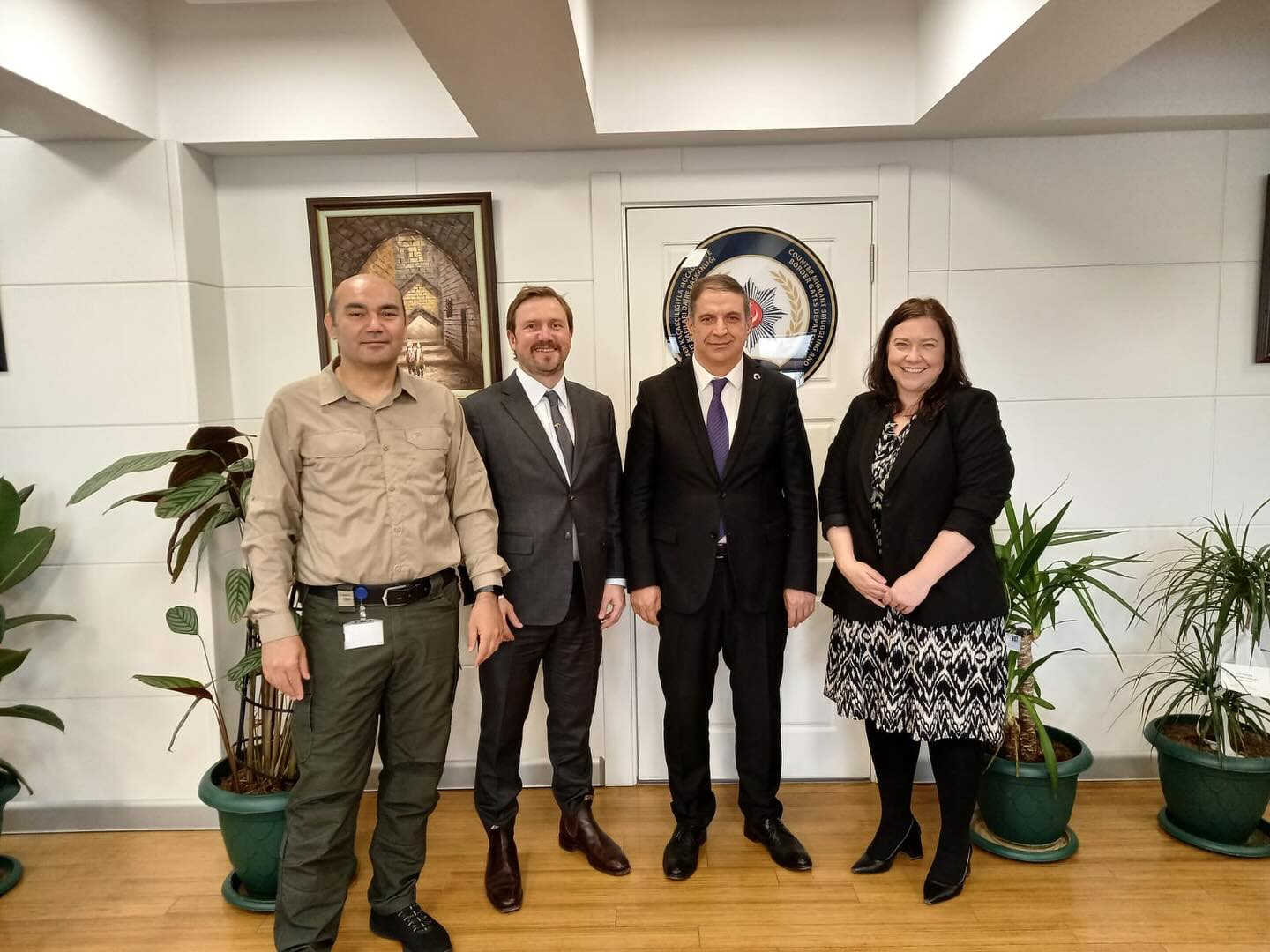 Türkiye'nin Sınır Güvenliği ve Göç Yönetimi Konularında Çalışan Yetkili, Avustralya Büyükelçilik Göç ve Sınır Koruma Bölüm Başkatibi ile Görüştü