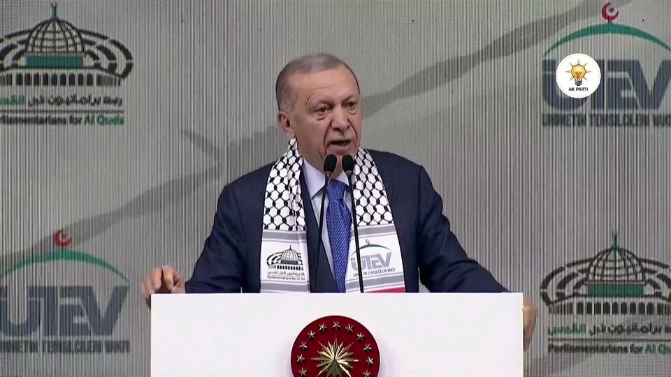 Cumhurbaşkanı Erdoğan'dan Filistin Açıklaması: 