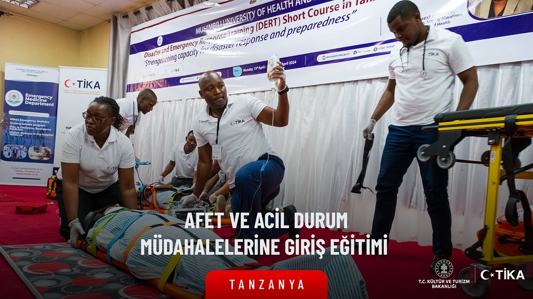 TİKA'dan Tanzanya'da Sağlık Çalışanlarına Afet Yönetimi Eğitimi