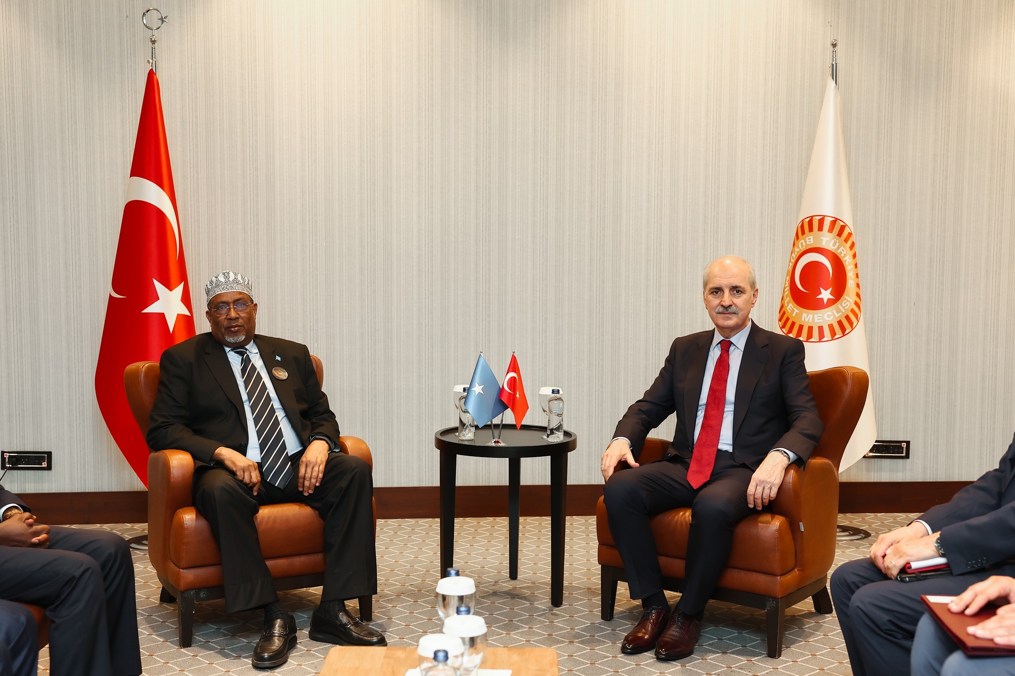 TBMM Başkanı Kurtulmuş, Somali Senato Başkanı ile İstanbul'da Görüştü