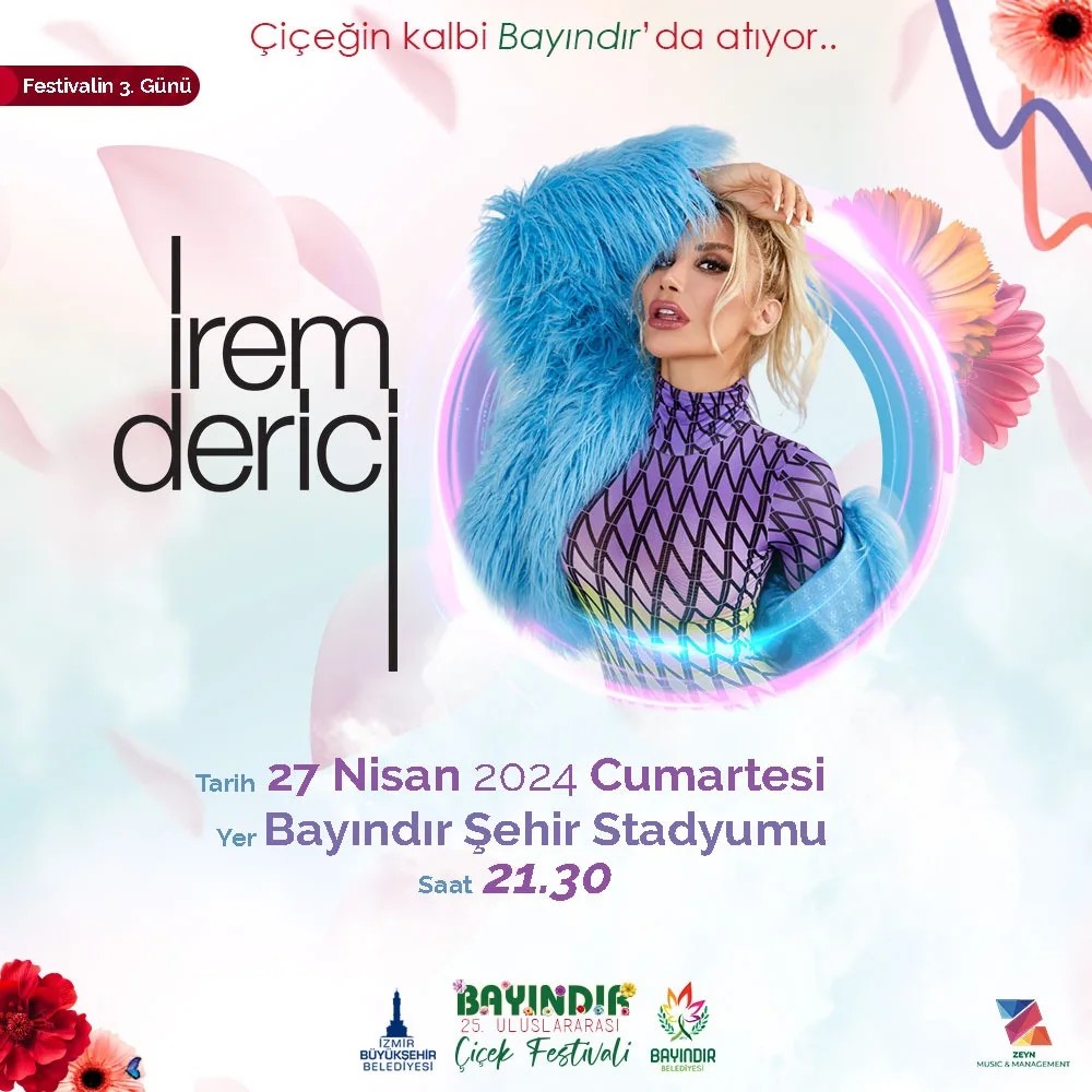 İzmir Uluslararası Çiçek Festivali'nde Müzik ve Renk Şöleni