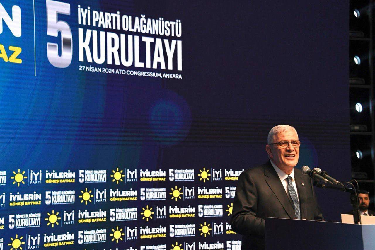 İYİ Parti 5. Olağanüstü Kurultayında Müsavat Dervişoğlu Genel Başkan Seçildi