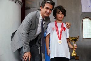 Kaymakam Mehmet MARAŞLI, Yarımada Spor Oyunları Satranç Turnuvası'nın Ödül Törenine Katıldı