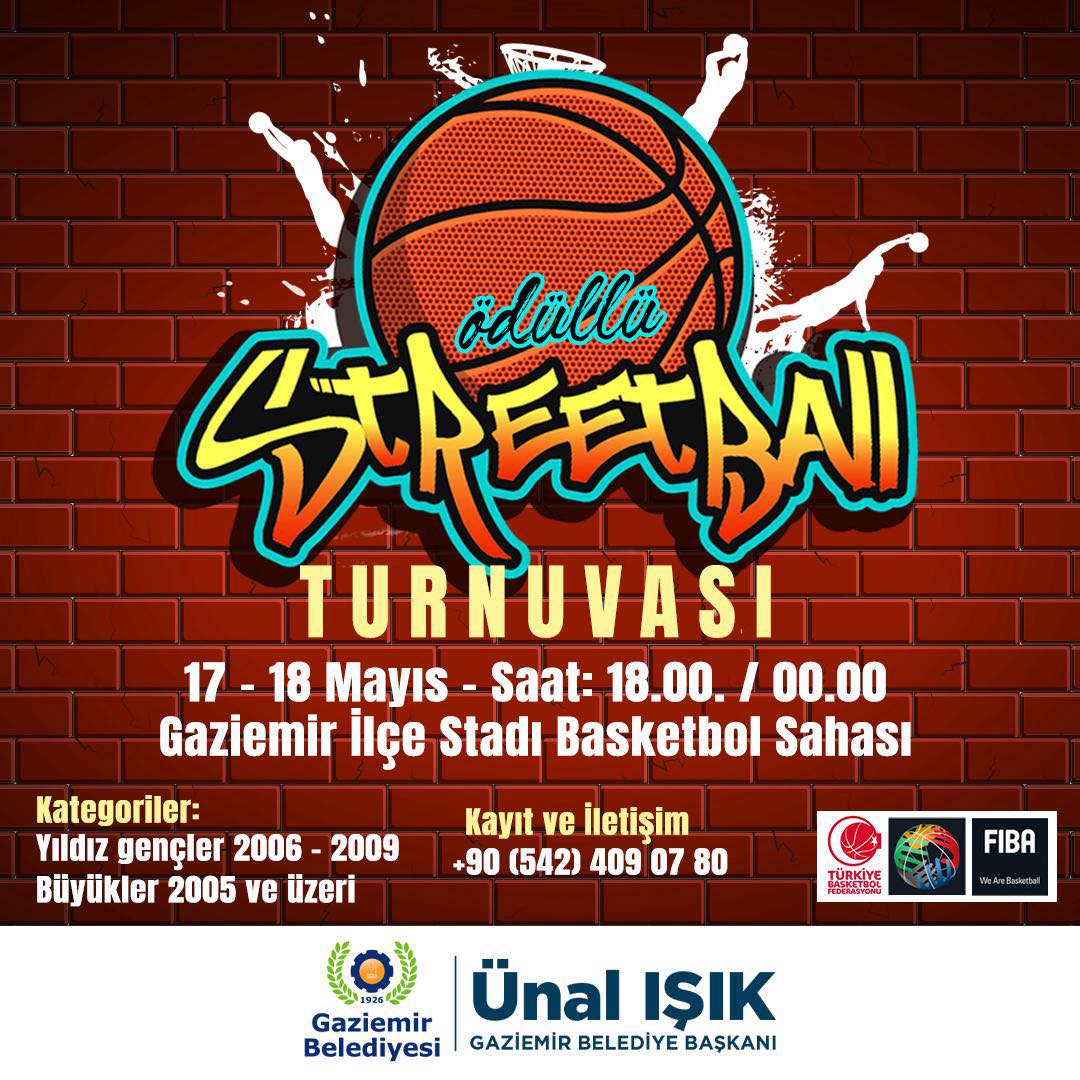 Gaziemir Belediyesi Gençlik Festivali'nde Spor Heyecanı: 3x3 Streetball Turnuvası