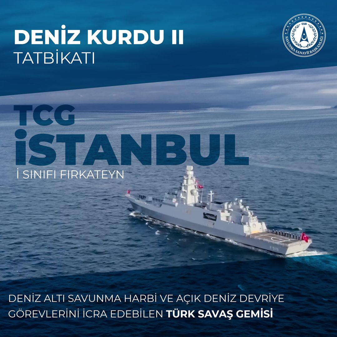 Türkiye'nin İlk Yerli Fırkateyni TCG İSTANBUL, Tatbikatta Başarılı Görev İcrası Gerçekleştirdi
