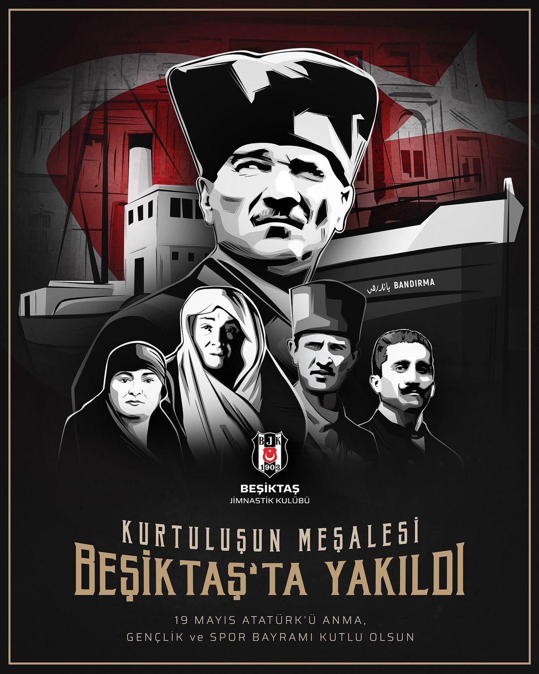 Beşiktaş JK, 19 Mayıs'ı Coşkuyla Kutladı