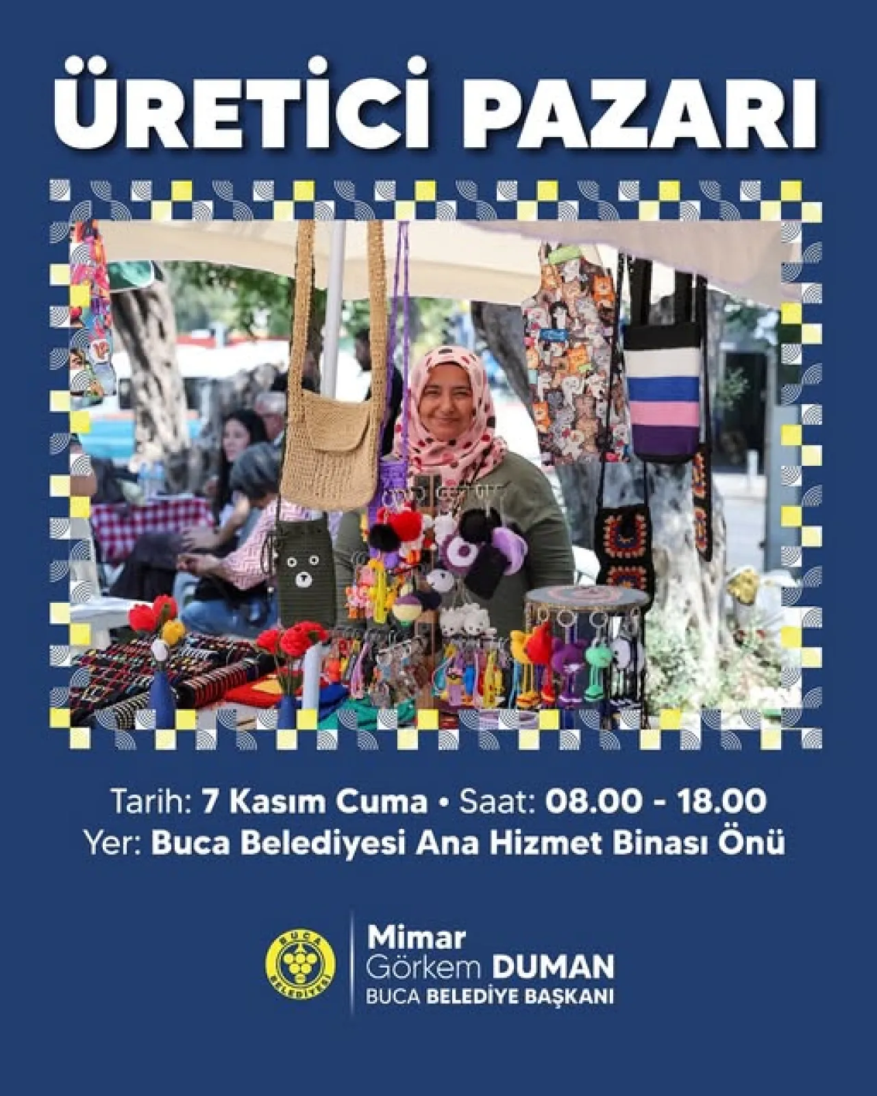 Buca'da Yerli Üretim Ürünler İçin Üretici Pazarı Kuruluyor