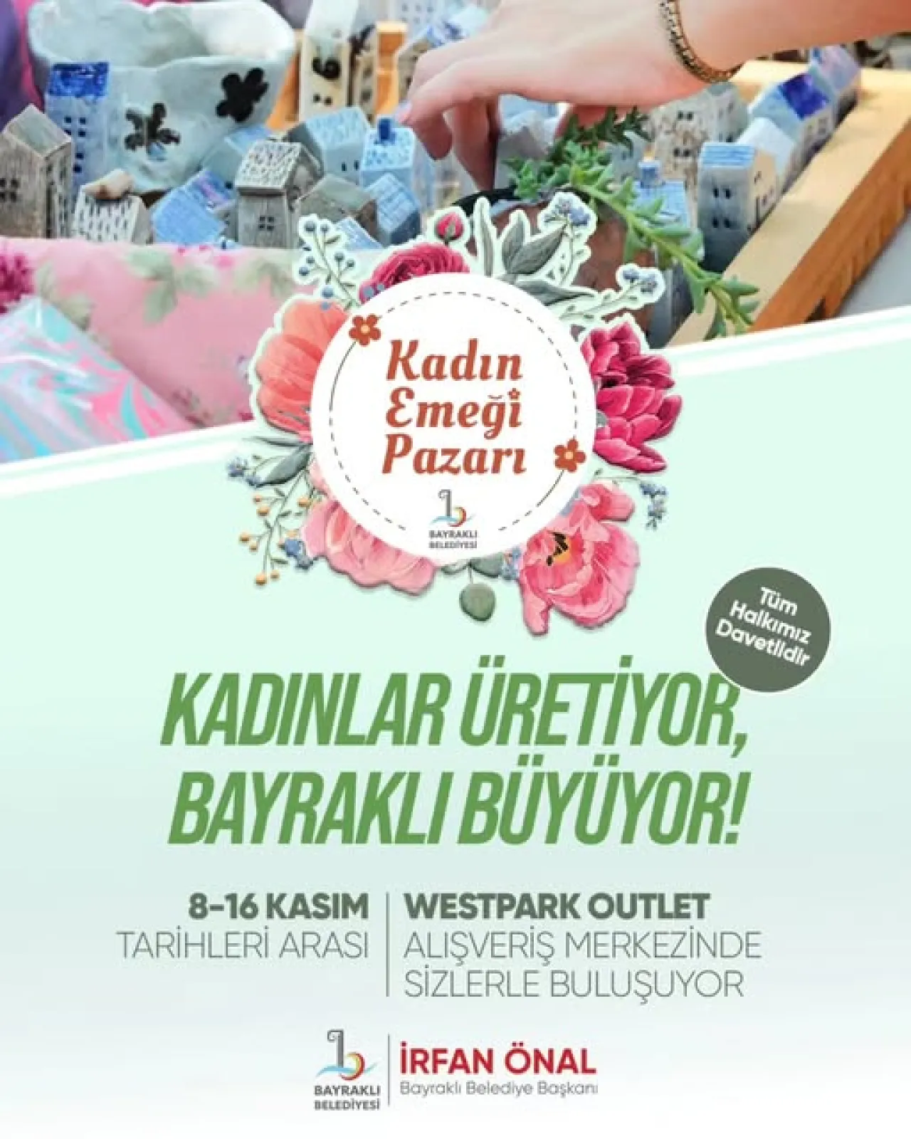 Bayraklı'da Kadın Emeği Pazarı WestPark Outlet'te Açılıyor
