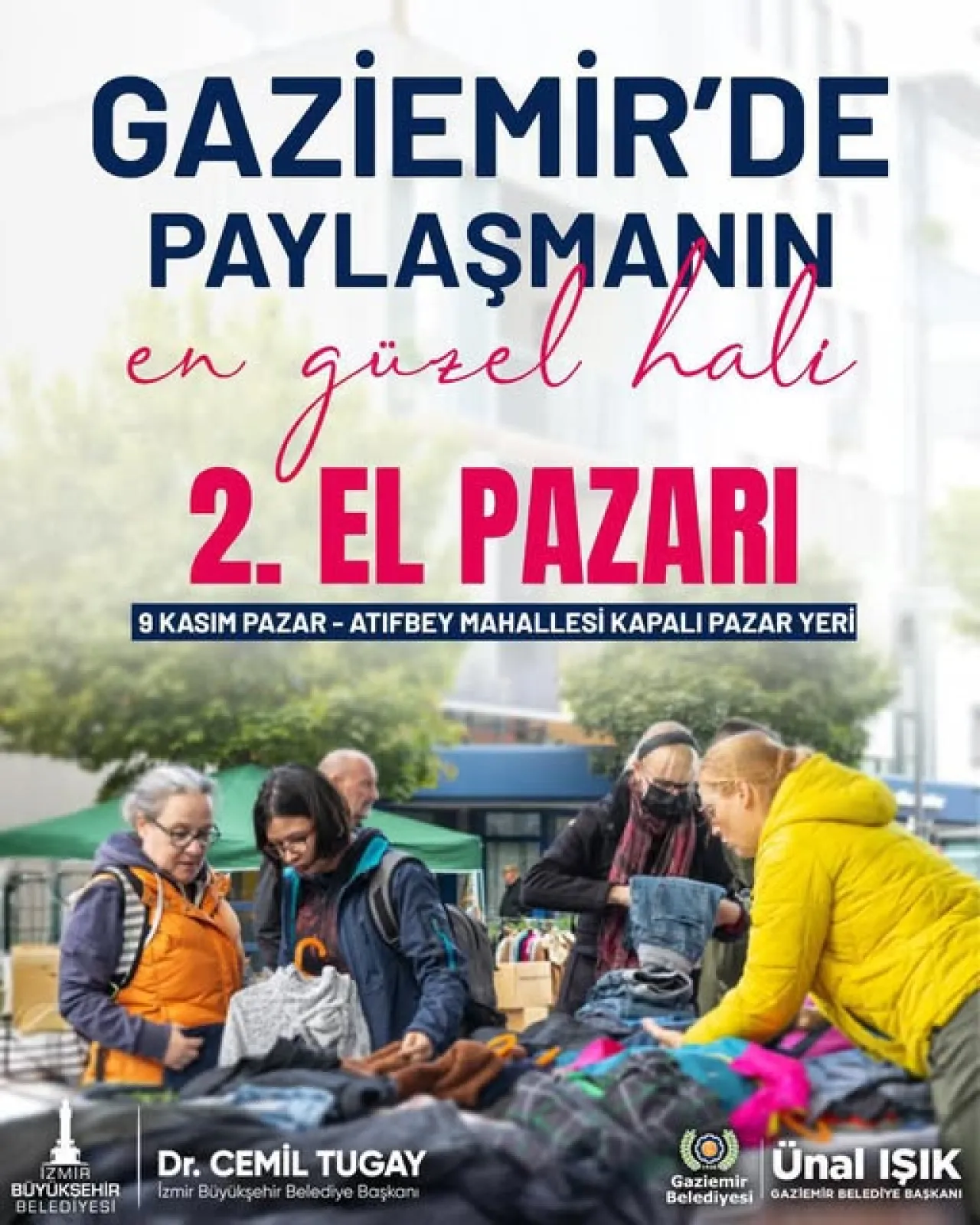 Gaziemir'de İkinci El Pazarı Açılıyor: 9 Kasım Pazar Günü Atıfbey'de Buluşuyoruz