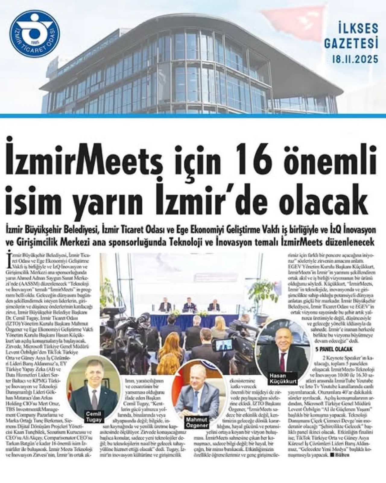 Teknoloji ve İnovasyon Zirvesi İzmir'de Gerçekleşecek