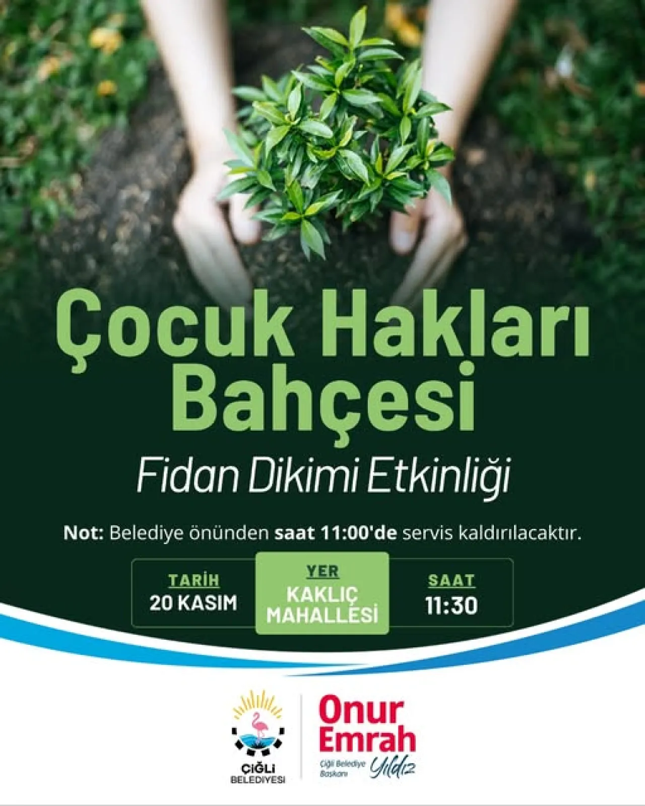 Çiğli'de Çocuklar İçin Yeşil Miras: 20 Kasım'da Fidan Dikim Etkinliği