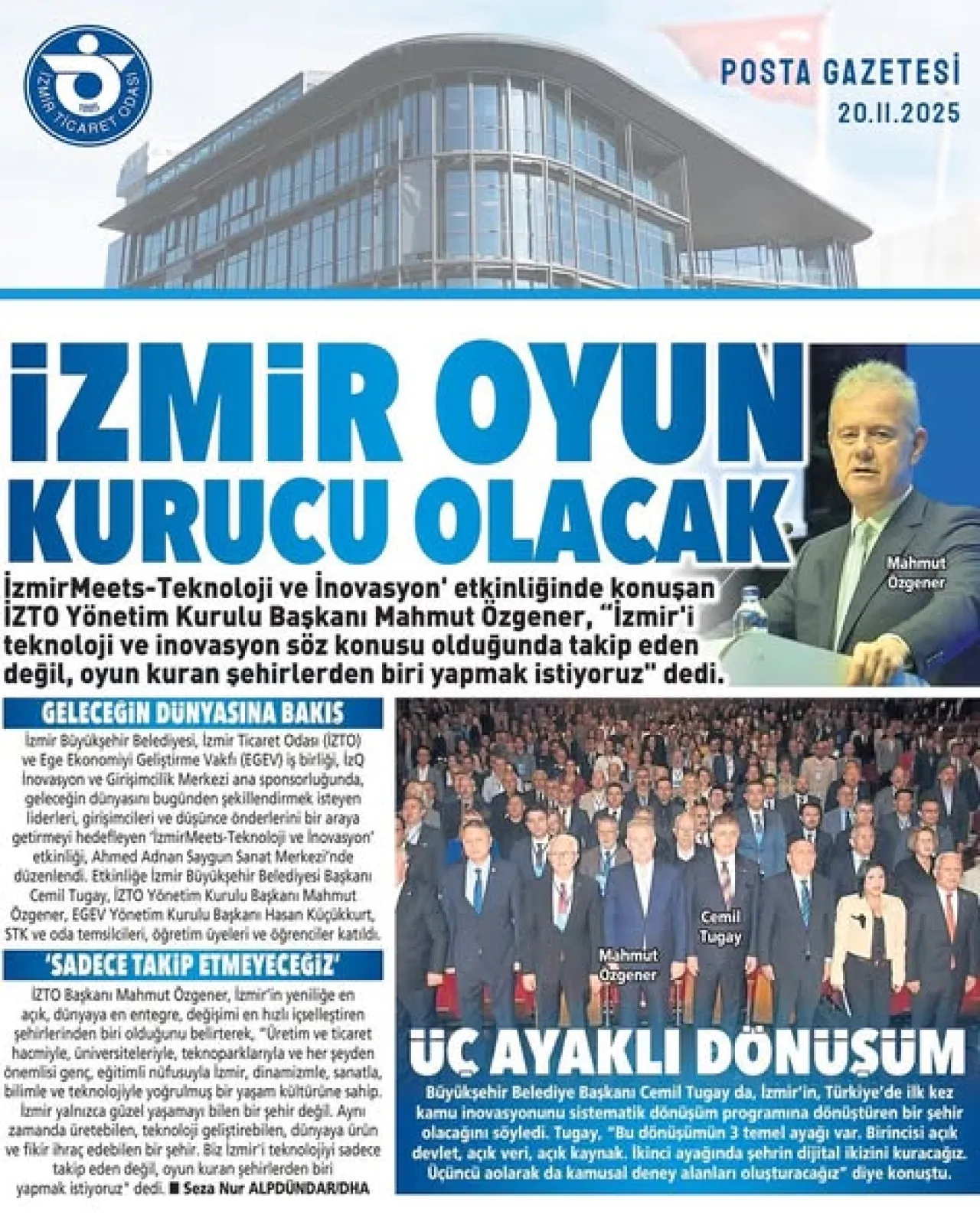 Teknoloji ve İnovasyon Zirvesi İzmir'de Liderleri Buluşturdu