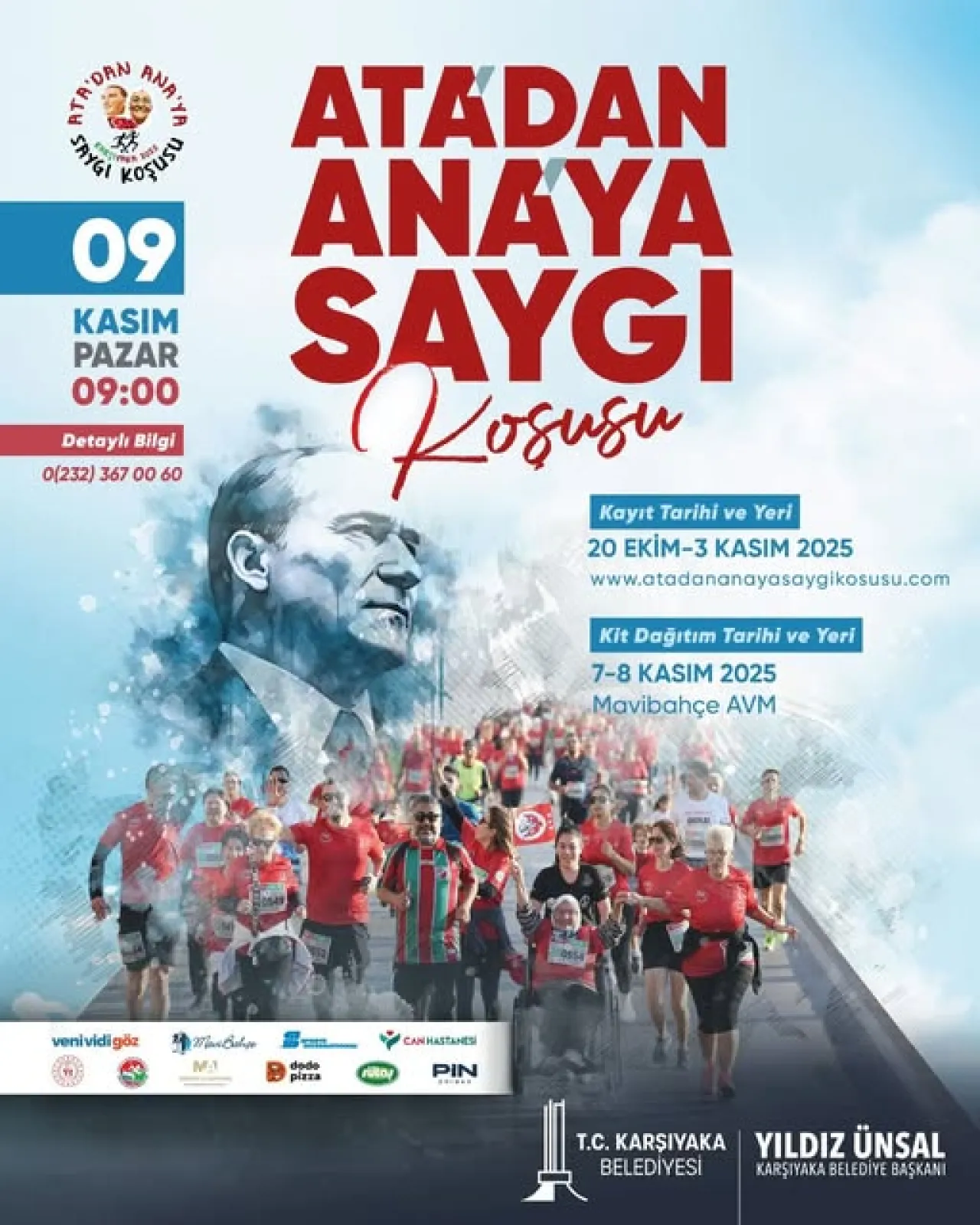 Karşıyaka'da Atadan Anaya Saygı Koşusu Düzenleniyor