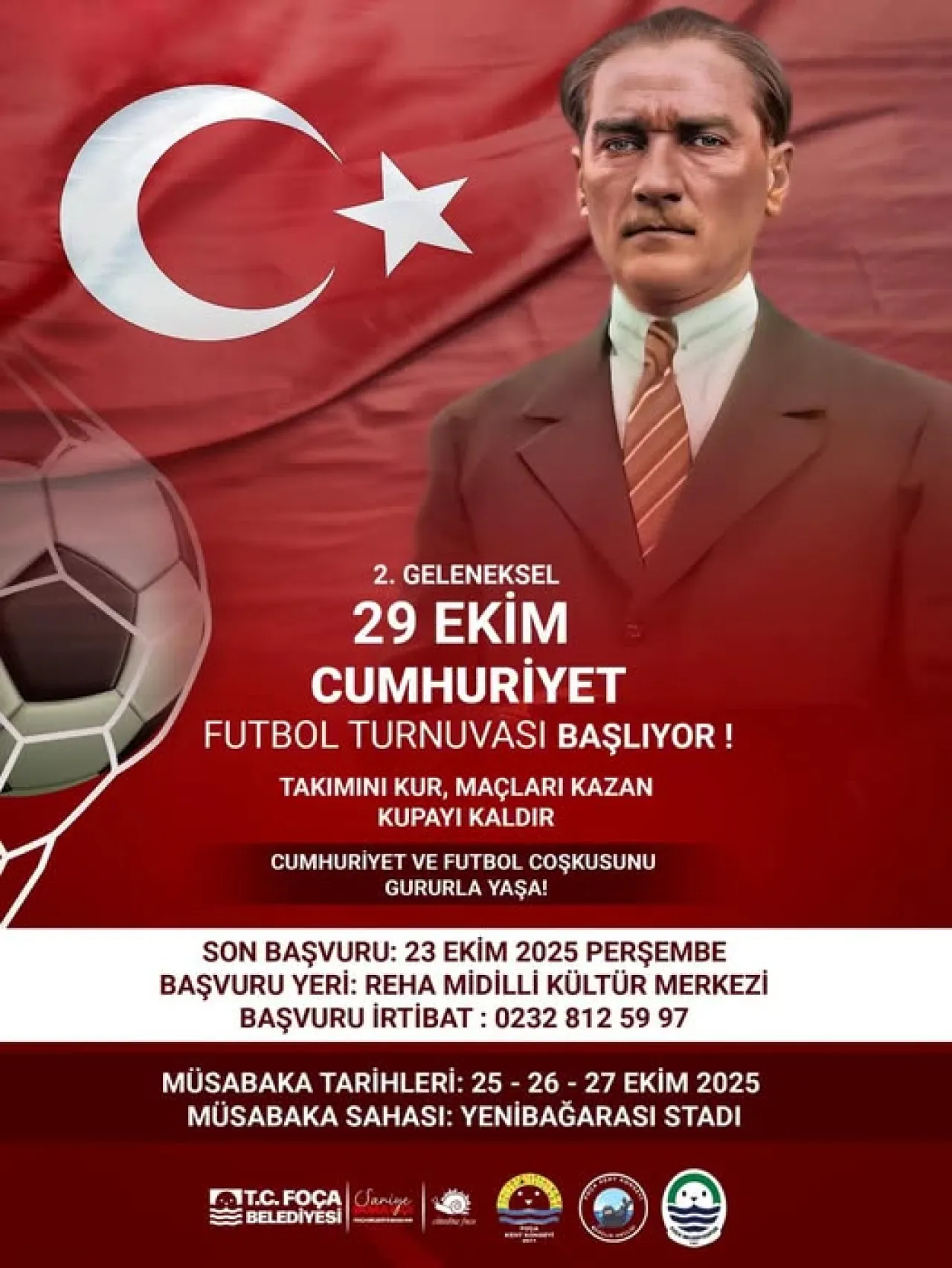 Foça'da Cumhuriyet Coşkusu Futbol Turnuvasıyla Yaşanacak