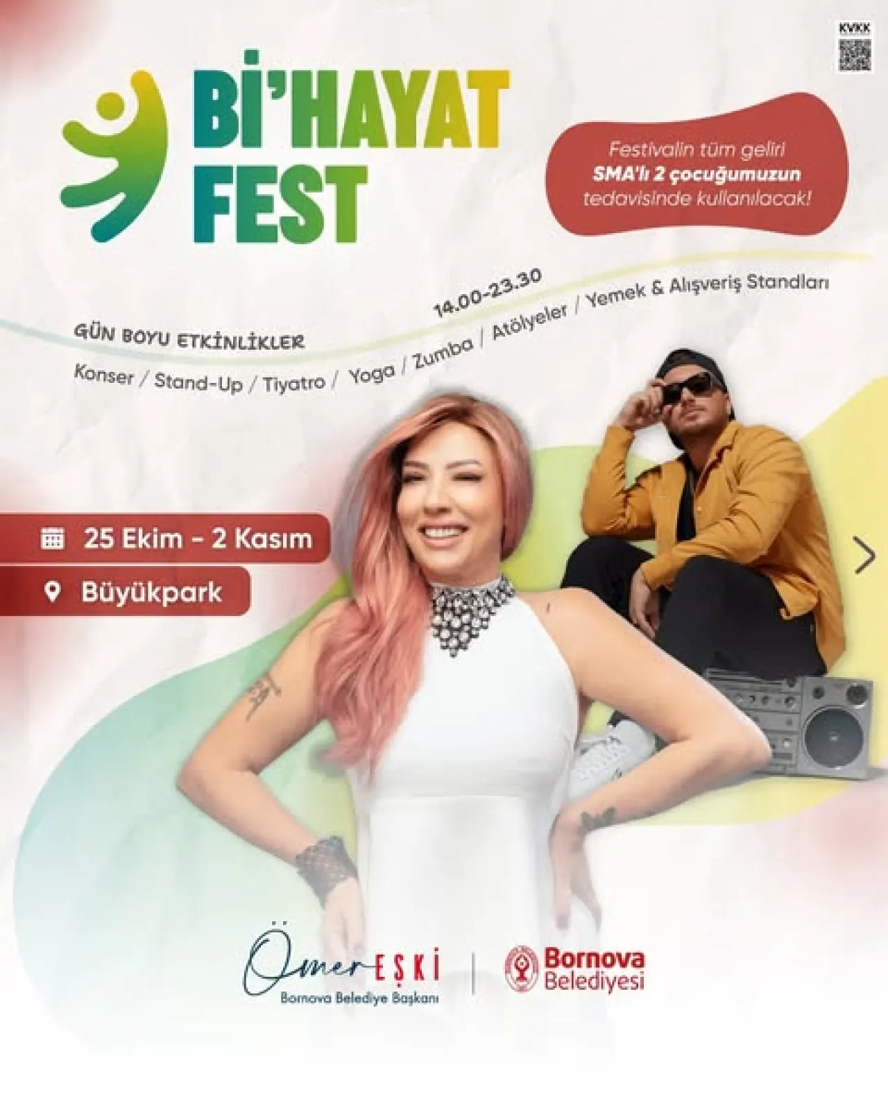 Bornova'da BiHayatFest Coşkusu Büyükpark'ta Başlıyor