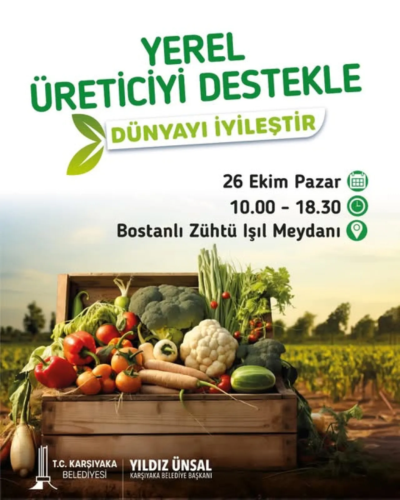 Karşıyaka'da Taze ve Uygun Fiyatlı Ürünler İçin Yerel Üretici Pazarı Hizmete Açıldı