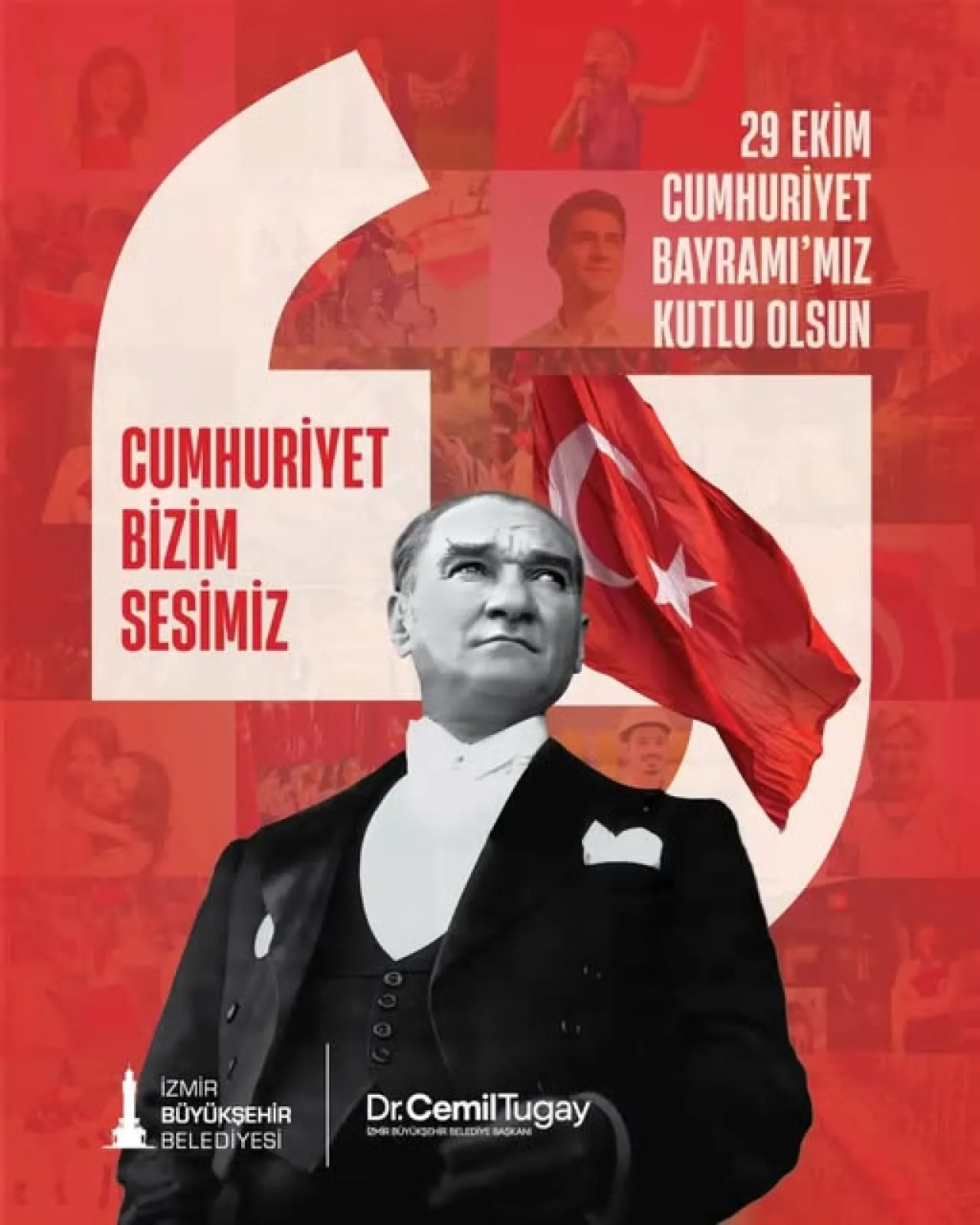 İzmir Büyükşehir Belediyesi'nden 29 Ekim Cumhuriyet Bayramı Mesajı