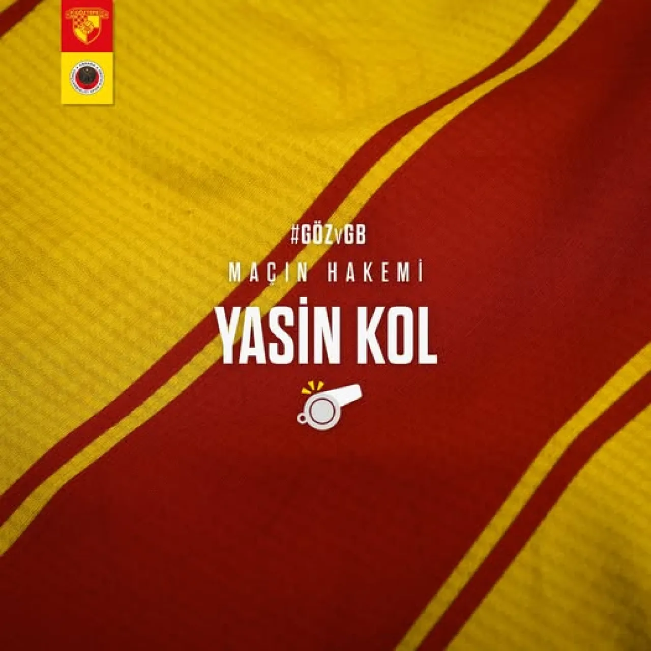 Göztepe'nin Gençlerbirliği Maçında Hakem Kadrosu Belli Oldu